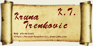 Kruna Trenković vizit kartica